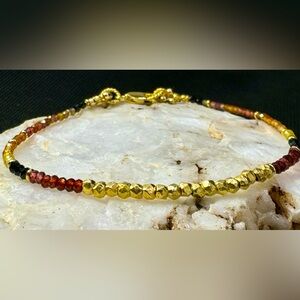 Tundra Sapphire and Vermeil Dainty Bracelet